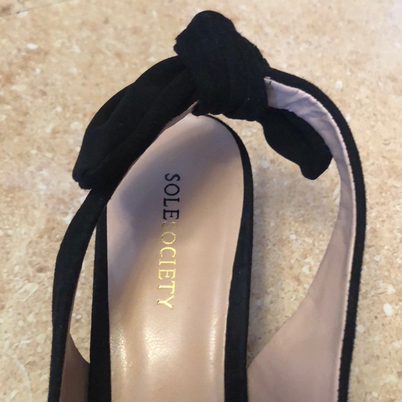 Sole Society sling back, block heel sandal - Picture 3 of 5